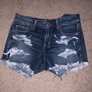 American Eagle denim midi shorts